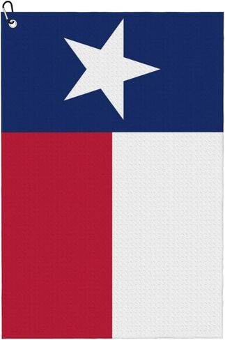Golf Towel, Texas Flag Golf Towel with Carabiner Clip, Microfiber Towel for Golf Bag Men and Women Golf Accessories Golf Birthday Gifts in Kuwait