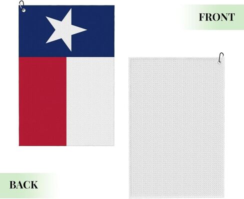 Golf Towel, Texas Flag Golf Towel with Carabiner Clip, Microfiber Towel for Golf Bag Men and Women Golf Accessories Golf Birthday Gifts in Kuwait