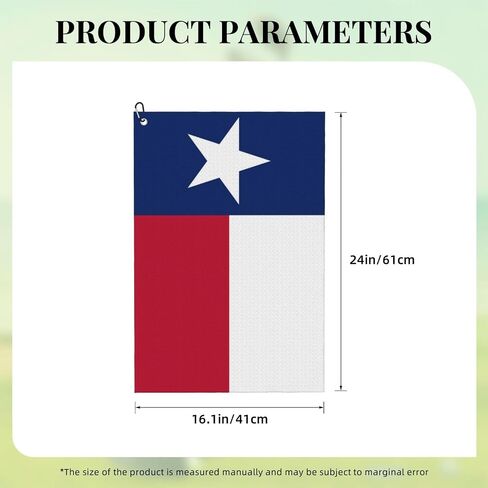 Golf Towel, Texas Flag Golf Towel with Carabiner Clip, Microfiber Towel for Golf Bag Men and Women Golf Accessories Golf Birthday Gifts in Kuwait