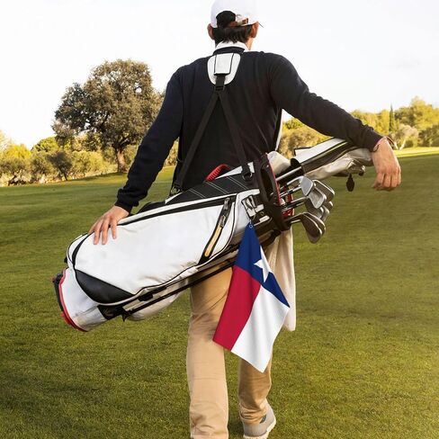 Golf Towel, Texas Flag Golf Towel with Carabiner Clip, Microfiber Towel for Golf Bag Men and Women Golf Accessories Golf Birthday Gifts in Kuwait