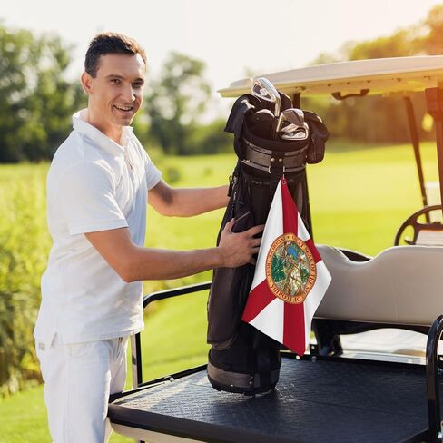 Golf Towel, Texas Flag Golf Towel with Carabiner Clip, Microfiber Towel for Golf Bag Men and Women Golf Accessories Golf Birthday Gifts in Kuwait