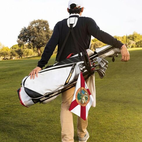Golf Towel, Texas Flag Golf Towel with Carabiner Clip, Microfiber Towel for Golf Bag Men and Women Golf Accessories Golf Birthday Gifts in Kuwait