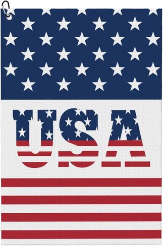 Golf Towel, Texas Flag Golf Towel with Carabiner Clip, Microfiber Towel for Golf Bag Men and Women Golf Accessories Golf Birthday Gifts in Kuwait