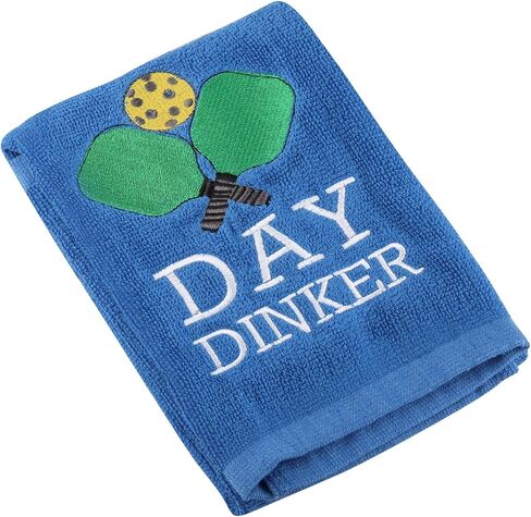 BLUPARK Pickleball Gift Towel Pickleball Player Gift Day Dinker Embroidered Towel Gift for Pickleball Lover (Day Dinker) in Saudi Arabia