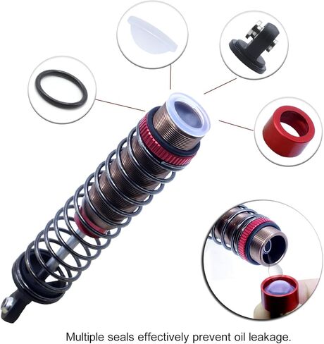 1/10 52MM RC Oil filled Shock Absorbers For Tamiya 1:10 On Road Car TT01 TT02 M05 TA5 Chassis Upgrades Parts (BU) in Saudi Arabia