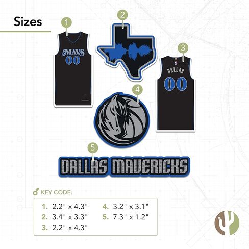 Desert Cactus Dallas Mavericks Stickers NBA Officially Licensed Sticker Vinyl Decal Laptop Water Bottle Car Scrapbook (City Edition 2023) in Saudi Arabia