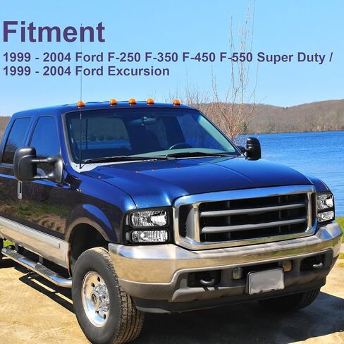 مجموعة مصابيح أمامية مناسبة لـ 1999-2004 Ford F250 F350 F450 F550 Super Duty/00-04 Ford Excursion 1999 2000 2001 2002 2003 2004 Ford F-250 F-350 F-450 F-550 in Kuwait