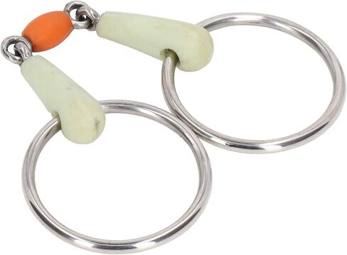 Mumusuki Horse Bit Loose Ring Horse Mouth Bit Stainless Steel Snaffle Equestrian Tack Shows Horse Eggbutt Snaffle Bit Mouth for Training Equestrian Equipment in Saudi Arabia