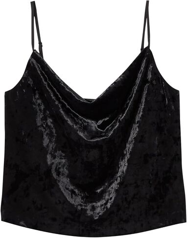 Club Monaco Women's Crushed Velvet Cowl Neck Cami in Saudi Arabia