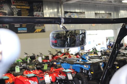 MAVERICK Deluxe 12" Wide X 4.5" Tall Rear View Mirror Fits Honda Pioneer 500/700 Model UTVs in Kuwait