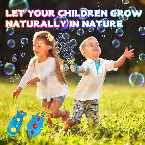 Bubble Gun for Kids - Bubble Machine Gun in Submarine&Rocket Shaped with 2 Bottles of Bubble Solution, Automatic Bubble Gun for Toddlers, Toy Gift for Boys and Girls(2 Pcs) in Kuwait