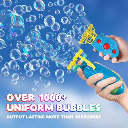 Bubble Gun for Kids - Bubble Machine Gun in Submarine&Rocket Shaped with 2 Bottles of Bubble Solution, Automatic Bubble Gun for Toddlers, Toy Gift for Boys and Girls(2 Pcs) in Kuwait
