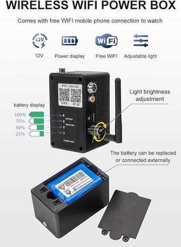 كاميرا فحص المجاري ببطاقة SD سعة 8 جيجابايت مجانًا ومسجل DVR مع عداد المسافة وكاميرا ثعبان السباكة ومسجل DVR مقاوم للماء IP68، منظار استنزاف خط الأنابيب الصناعي SYANSPAN بطول 65 قدمًا (50 مترًا) in Kuwait