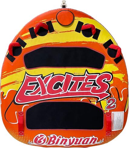 1-3 Person Heavy-Duty Inflatable Towable Tube/Boat Tube/Water Tube for Boating and Water Sports,Double-Stitched Full Nylon Cover,EVA Grab Handles and Speed Safety Valve in Saudi Arabia
