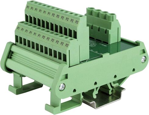 ASI ASI471078 12 Position DIN Rail Mounted Power Distribution Module, Screw Clamp, 250 Vac/dc, 30 A up to 12 DC Circuits in Saudi Arabia