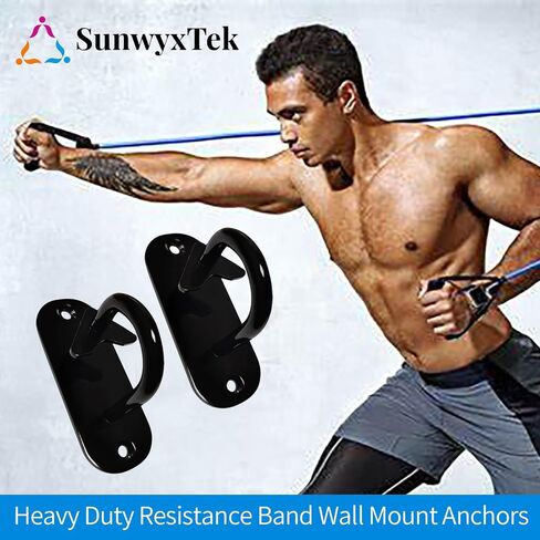 3 PCS Resistance Band Wall Anchors, Wall Mount Workout Anchors Hooks for Home Gym, Exercise, Strength Training, Yoga, Exercise and Sports in Saudi Arabia