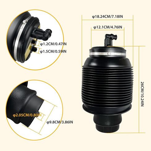 Rear Left Air Suspension Spring Bag Compatible with 2003-2009 Toyota 4Runner and GX470 Car Air Springs OEM Replaces# 4808035010 in Saudi Arabia