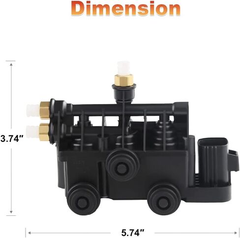 JDMON Air Suspension Valve Block Air Supply Compatible with Range Rover 2006-2013 Land Rover Discovery 3/LR3 2005-2009 4/LR4 2010-2015 Replaces RVH000095 RVH500060 RVH000055 RVH500050 in Saudi Arabia