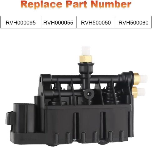 JDMON Air Suspension Valve Block Air Supply Compatible with Range Rover 2006-2013 Land Rover Discovery 3/LR3 2005-2009 4/LR4 2010-2015 Replaces RVH000095 RVH500060 RVH000055 RVH500050 in Saudi Arabia