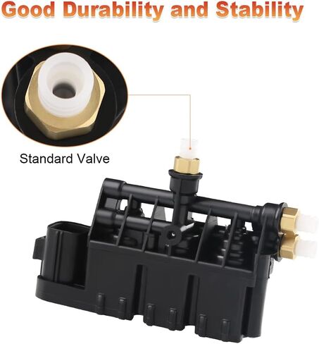 JDMON Air Suspension Valve Block Air Supply Compatible with Range Rover 2006-2013 Land Rover Discovery 3/LR3 2005-2009 4/LR4 2010-2015 Replaces RVH000095 RVH500060 RVH000055 RVH500050 in Saudi Arabia