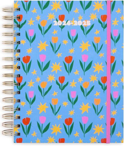 ban.do Daily Planner 2024-2025, Medium Weekly Planner Dated August 2024 - December 2025, Hardcover Self Care Journal, Spiral Planner with Monthly Calendar, Stickers, & Pockets (Let Me Write That Down) in Saudi Arabia