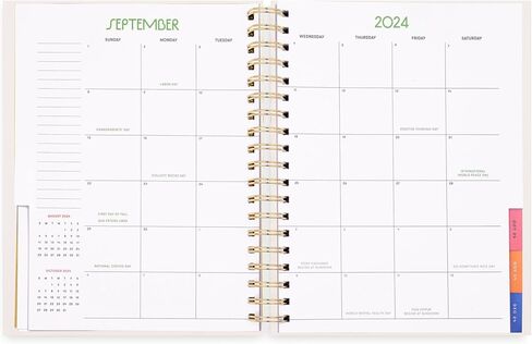 ban.do Daily Planner 2024-2025, Medium Weekly Planner Dated August 2024 - December 2025, Hardcover Self Care Journal, Spiral Planner with Monthly Calendar, Stickers, & Pockets (Let Me Write That Down) in Saudi Arabia
