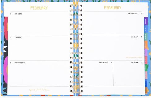 ban.do Daily Planner 2024-2025, Medium Weekly Planner Dated August 2024 - December 2025, Hardcover Self Care Journal, Spiral Planner with Monthly Calendar, Stickers, & Pockets (Let Me Write That Down) in Saudi Arabia