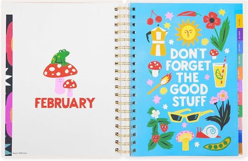 ban.do Daily Planner 2024-2025, Medium Weekly Planner Dated August 2024 - December 2025, Hardcover Self Care Journal, Spiral Planner with Monthly Calendar, Stickers, & Pockets (Let Me Write That Down) in Saudi Arabia