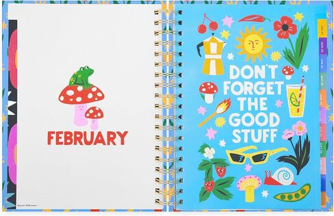 ban.do Daily Planner 2024-2025, Medium Weekly Planner Dated August 2024 - December 2025, Hardcover Self Care Journal, Spiral Planner with Monthly Calendar, Stickers, & Pockets (Let Me Write That Down) in Saudi Arabia
