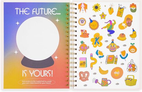 ban.do Daily Planner 2024-2025, Medium Weekly Planner Dated August 2024 - December 2025, Hardcover Self Care Journal, Spiral Planner with Monthly Calendar, Stickers, & Pockets (Let Me Write That Down) in Saudi Arabia