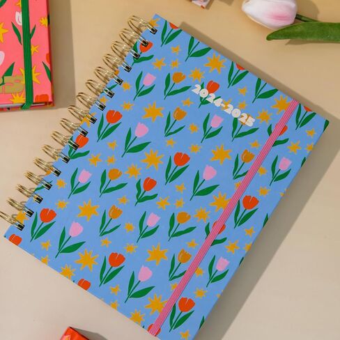 ban.do Daily Planner 2024-2025, Medium Weekly Planner Dated August 2024 - December 2025, Hardcover Self Care Journal, Spiral Planner with Monthly Calendar, Stickers, & Pockets (Let Me Write That Down) in Saudi Arabia