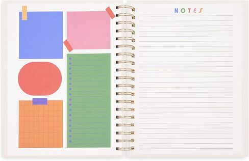 ban.do Daily Planner 2024-2025, Medium Weekly Planner Dated August 2024 - December 2025, Hardcover Self Care Journal, Spiral Planner with Monthly Calendar, Stickers, & Pockets (Let Me Write That Down) in Saudi Arabia