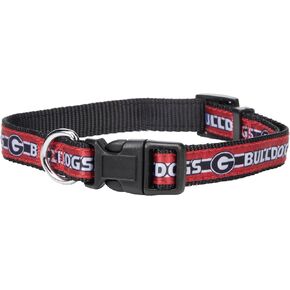 NCAA PET Collar Georgia Bulldogs Dog Collar, Size Medium College Team Collar for Dogs & Cats. A Shiny & Colorful Dog & Cat Collar Licensed by The NCAA
