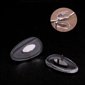 Sunglasses Eyeglass Nose Pads 2Pairs Soft Silicone NOT PVC Glasses Replacement Nose Pieces Clip-on Nose Bridge Pads Eye Wear