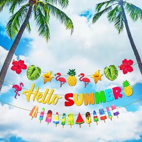 Happy Easter Banner Felt Garland Easter Decorations Egg Themed Party Decor for Home Office Mantle Fireplace Classroom Wall Tree