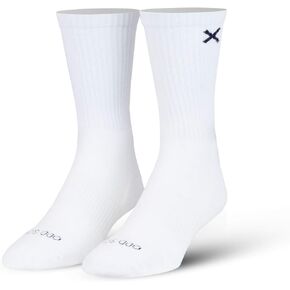 Odd Sox Basix White Crew Socks, Men's Women's, Athletic, Lightweight, 3 Pack