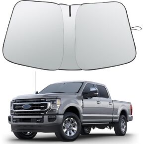 Front Windshield Sunshade Foldable Sunshade Protector Compatible with Ford F150 2009-2014 Accessories, 240T Window Shade Sun Visor Protector Blocks UV Rays Keep Your Car Cooler
