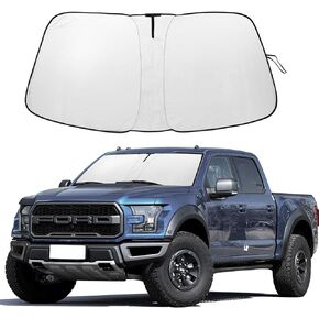 واقي شمسي للزجاج الأمامي قابل للطي متوافق مع ملحقات Ford F150 2009-2014، 240T ظل نافذة واقي من الشمس كتل الأشعة فوق البنفسجية تحافظ على برودة سيارتك