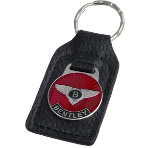 Triple-C Bentley Leather and Enamel Key Ring Key Fob