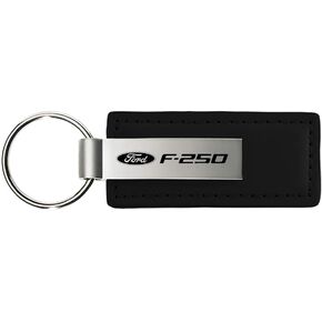 Au-Tomotive Gold, INC. Ford Super Duty F-250 Black Leather Key Chain