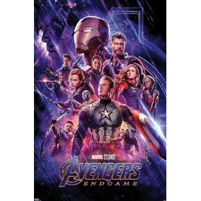 Trends International 24X36 Marvel: Avengers: Endgame - One Sheet Wall Poster, 24" x 36", Premium Unframed Version