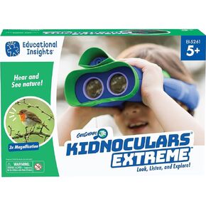 Educational Insights GeoSafari Jr. Kidnoculars Extreme, Kids Binoculars With Audio, Perfect Outdoor Toy For Ages 5+