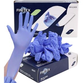FINITEX Nitrile Disposable Gloves Medical Exam Gloves - 100/1000 PCS Latex-free Examination Purple Chemo Food Gloves