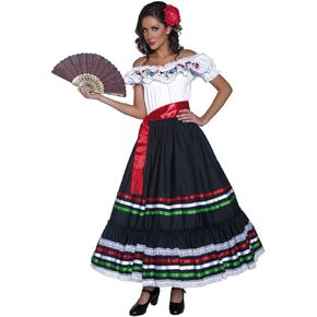 Smiffys Women's Fever Skeleton Costume, Dress and Gloves, Halloween, Fever, Size 2-4, 34192