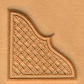 Tandy Leather 3D Basketweave Corner Stamp 8535-00
