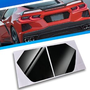 Rear License Frame Sticker, License Plate Grille Background Sticker, License Plate Filler Area Background Accessories for Corvette C8 Stingray C8.R Z51 2020-2023