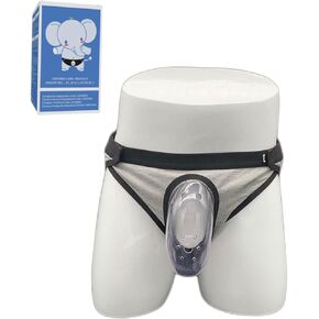 Circumcision Underwear for Male After Circumcision Foreskin Cut Boxer Briefs Protective Cover Special Underwear Grey