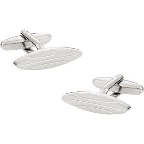 Great Surfer Surfing Silver Surfboard Display Cufflinks with Jewelry Presentation Box Ocean Sea Sports Men Business Wedding Party Travel Storage Handmade Cufflinks & Shirt Accessories