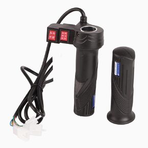 Scooter Speed Grip, 3 Speed Gears Gas Handle Throttle Accelerator for Electric Bicycle Scooter with Forward and Reverse Gear 3 Speed Throttle 3 Speed Throttle 3 Wire Throttle Ebike