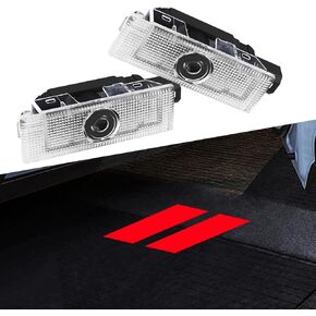2Pcs Door Lights Logo for Dodge Challenger 2015-Present, Puddle Lights, Car Door Lights Logo Projector, Courtesy LED Welcome Puddle Projection Light Lamps Accessories